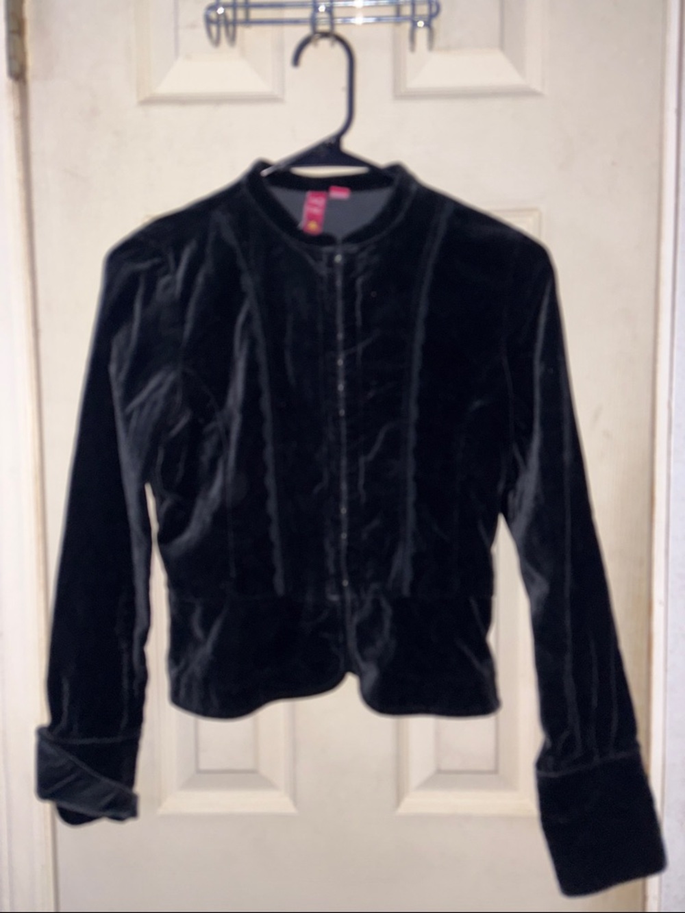 SO Black Velvet Bomber Jacket